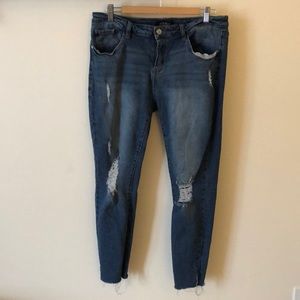 Judy Blue Skinny Distressed Jeans